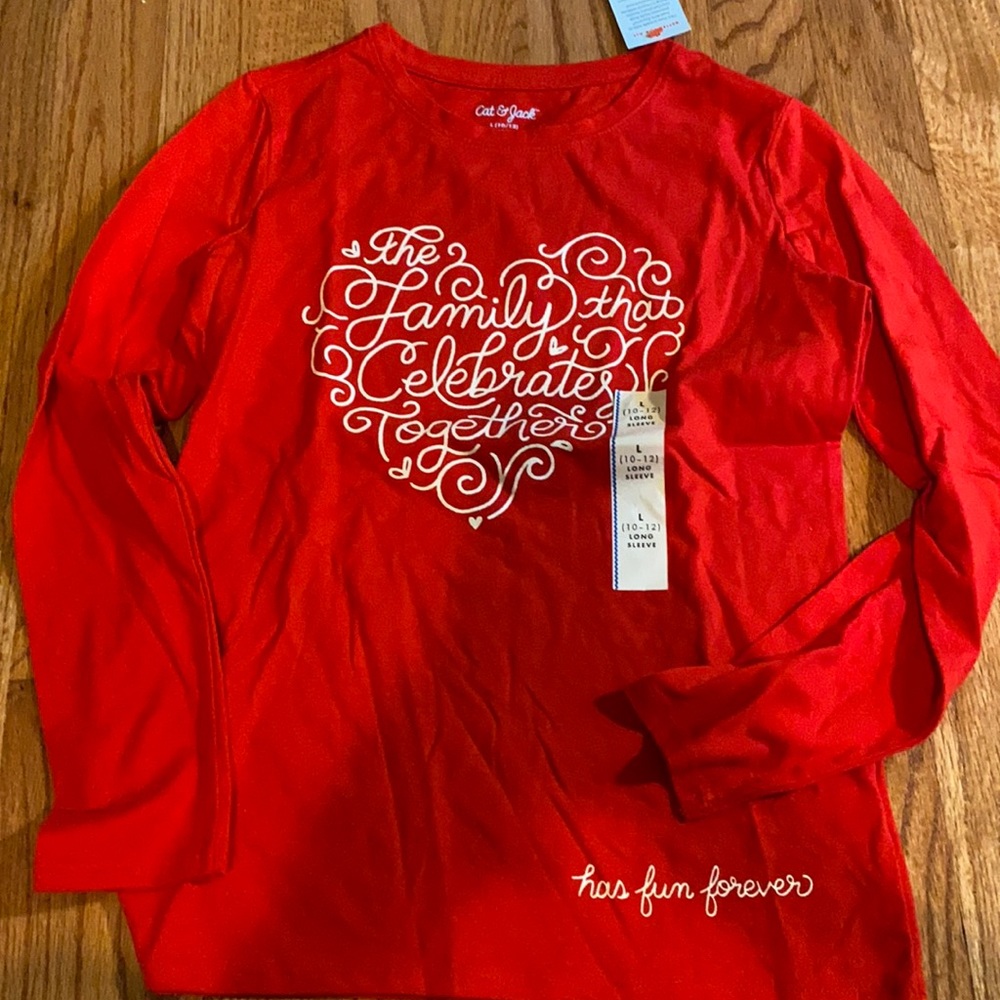 Girl long sleeve shirt size 10/12
